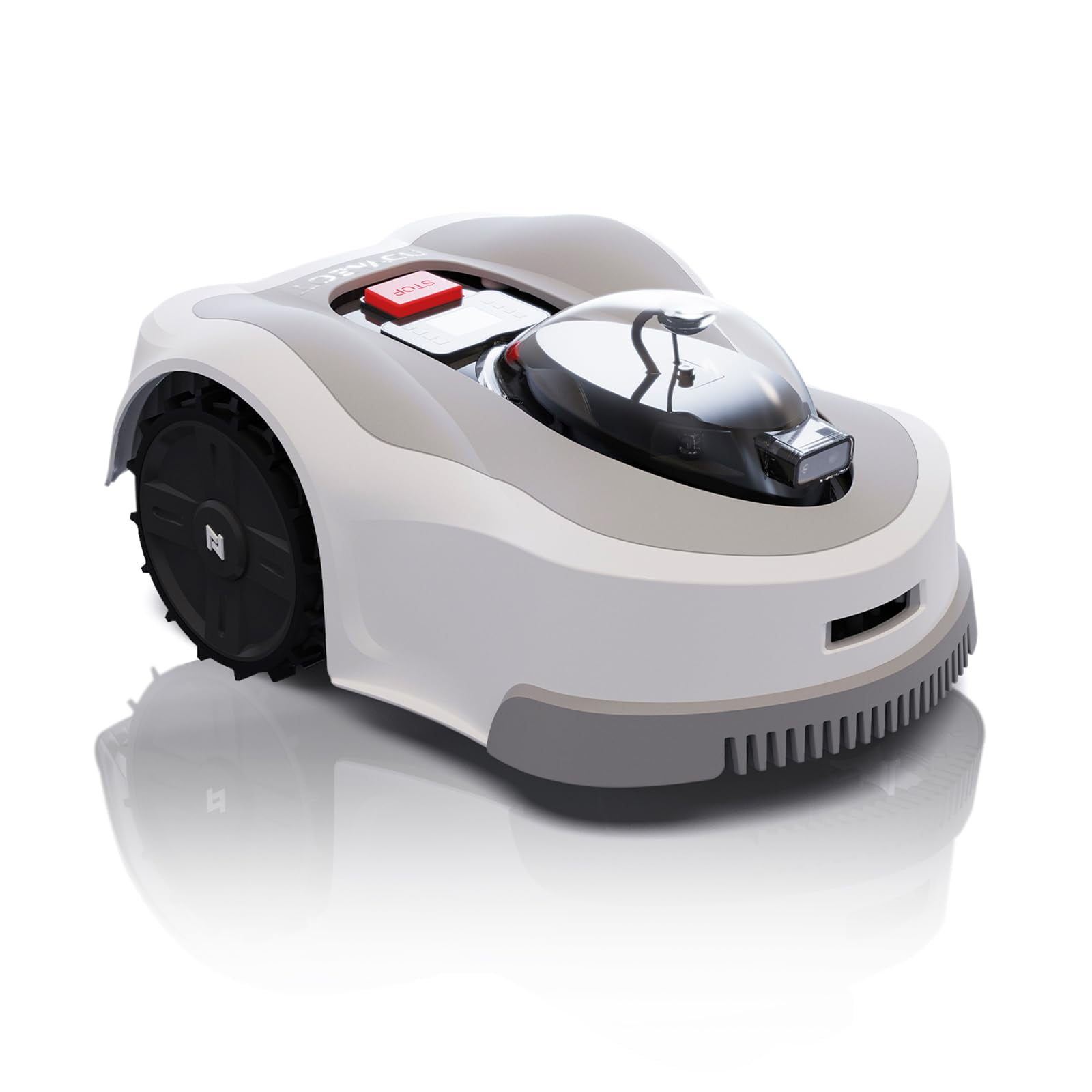 NOVABOT N1000 Robot Lawn Mower Perimeter Wire Free RTK+TOF+Vision Robotic Lawn Mower for 0.75 Acres Cut Height 0.8"-3.5" Adjustable APP Control AI-Assisted Mapping Multi-Zone Manage