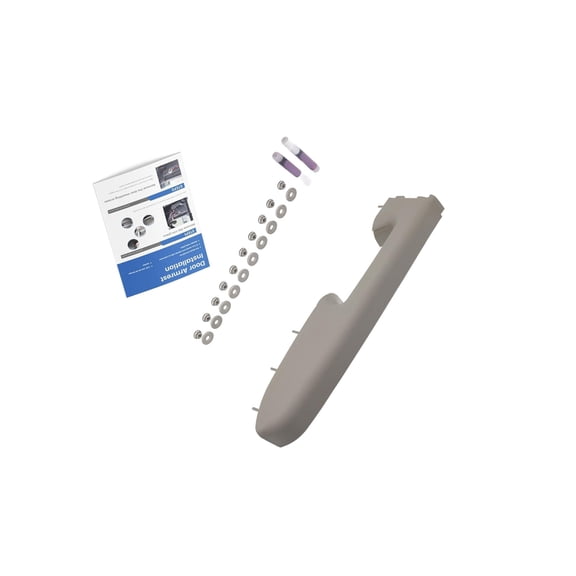 NOVAPARTS 22818466 Front Left Driver Side Armrest Repair Kit for GMC Sierra Chevy Silverado 1500 2500HD 3500HD Door Panel with Release Handle Below Armrest Gray