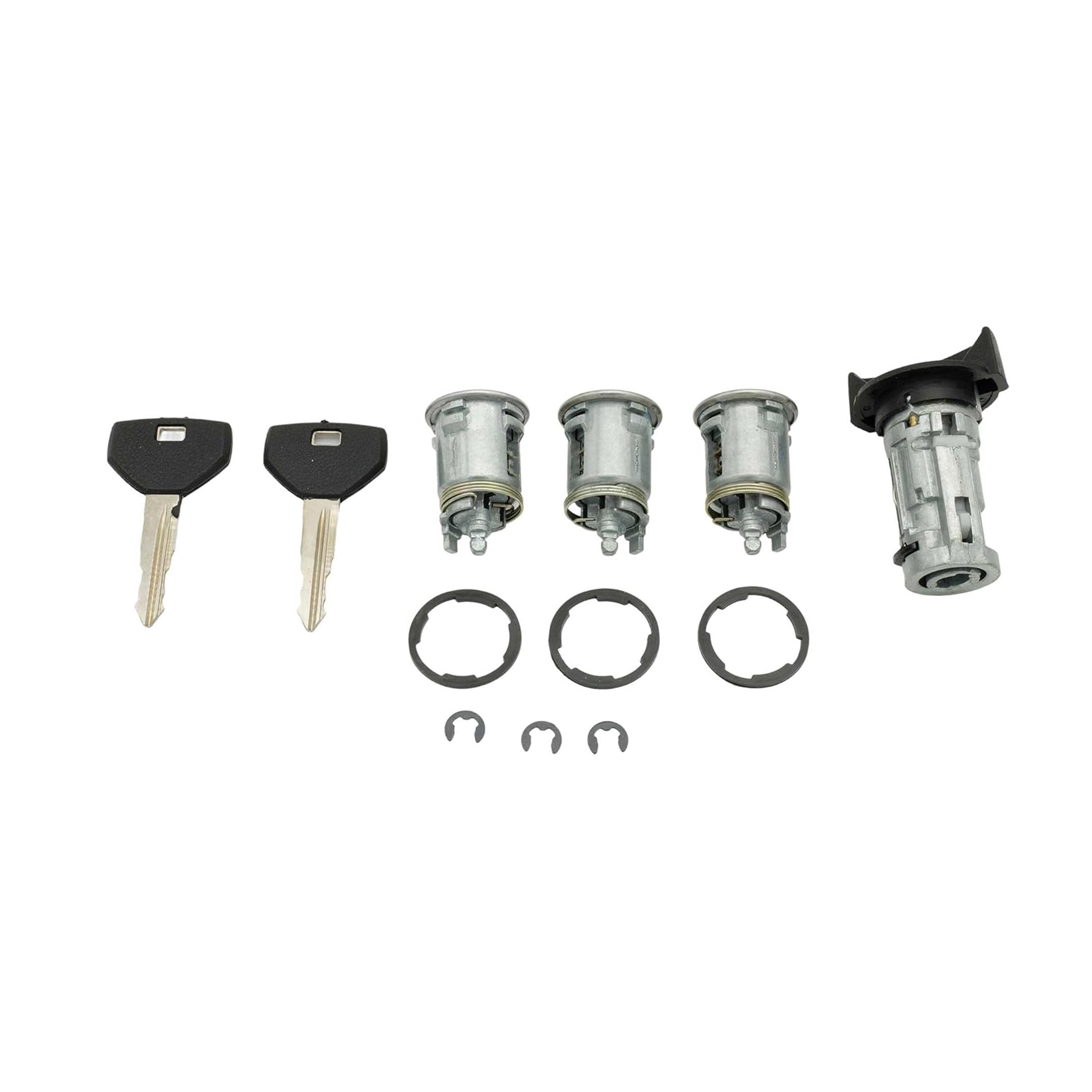NOVAPARTS-924-908 Ignition Switch Lock Cylinder & Door Lock Cylinder with 2 Keys for 1990-1995 Jeep Cherokee XJ Wrangler YJ Comanche for 1992 1993 Dodge Viper 1990 Dodge B/D/W 150/250/350