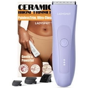 NOVASPOT Bikini Trimmer for Women, Pain-Free Alternative to Epilators, Rechargeable Electric Shaver for Face, Pubic Hair, Underarms, and Legs – Waterproof and Portable