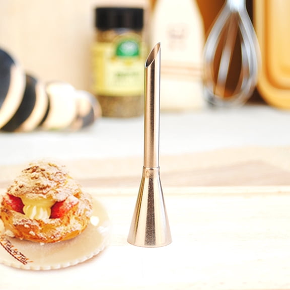 NOVELAR 0.7 Inch Wide Decorating Nozzle, Lightweight Steel Tip for Healthy Food Use, Great for Marzipan and Dessert Making