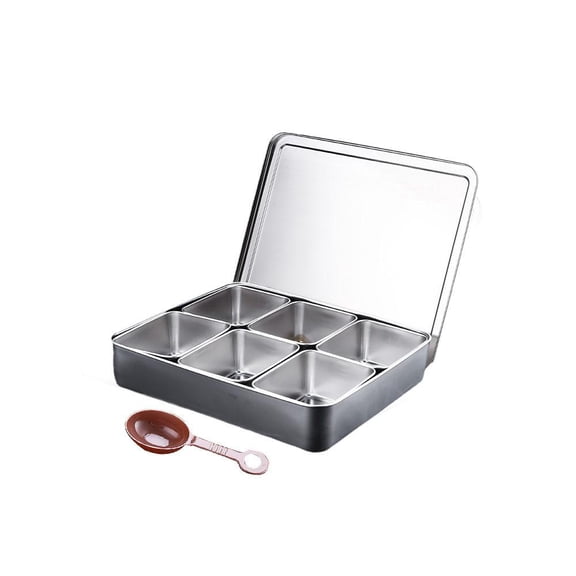 NOVELAR 13.38 x 11.81 Inch Spice Rack, Rust-Resistant Food-Grade Steel, Organize Salt Sugar and Dry Goods