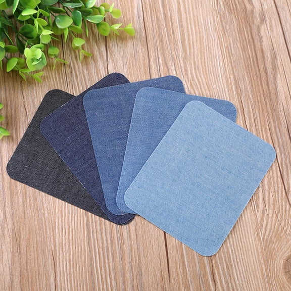 NOVELAR 20-Piece Denim Repair Patches, Iron-On Application for Quick Fixes, Decorate and Reinforce Jeans