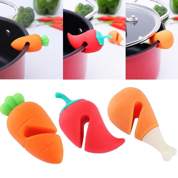 NOVELAR 3-Piece Silicone Overflow Preventer Set, 1.2 Inch Height, Easy-Clean Splatter Guard, For Simmering and Boiling