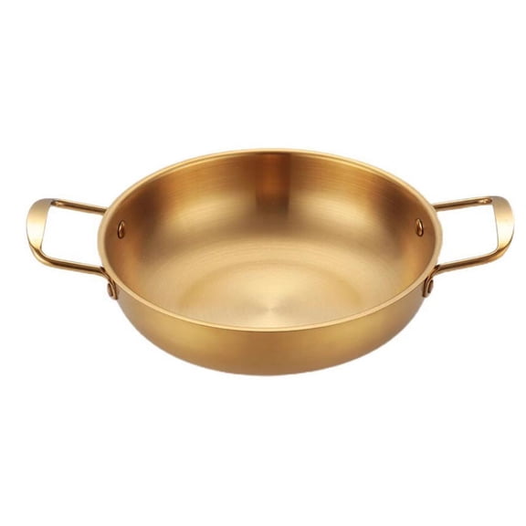 NOVELAR 7.4 Inch Food-Grade Stainless Steel Pot, Cook and Eat Directly from the Pot, Saves Space and Easy to Clean, Ideal for Instant Noodles and Small Ingredients