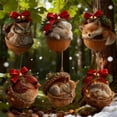 thumbnail image 1 of NOVELAR Acrylic Forest Animal Ornaments, 3 inch Size for Easy Hanging, Perfect for Christmas Trees and Year-Round Wall Decor, 1 of 5