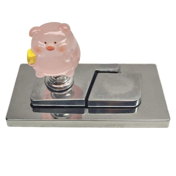 NOVELAR Adhesive Toilet Flush Button with Heart Design, Protects Delicate Fingernails, Quick Tool-Free Install for Cabinets and Drawers