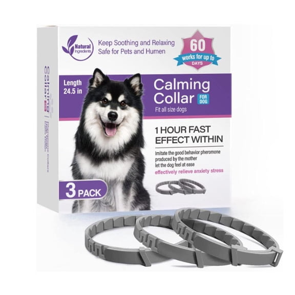 NOVELAR Adjustable Dog Calming Collar, 15 Inch Soothing Design, Provides Long-Lasting Anxiety Relief for Thunderstorms and Separation