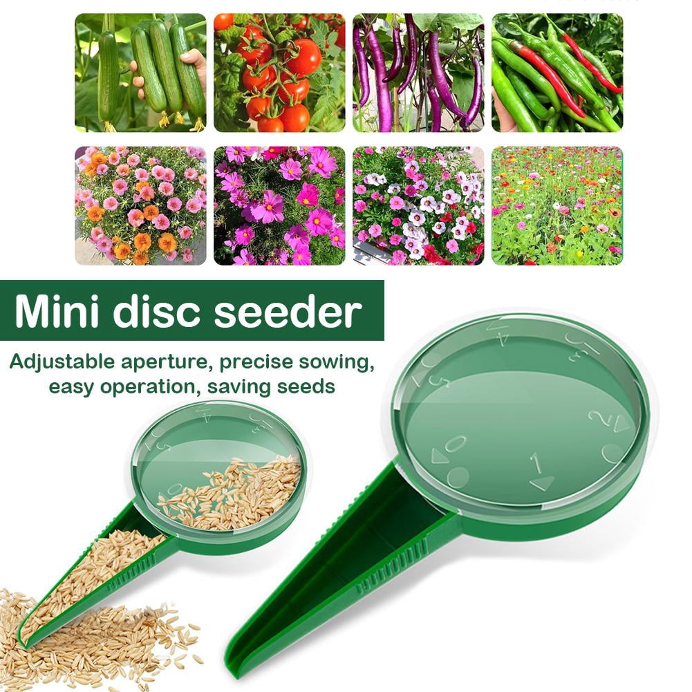 Simple Hand Seeder NOVELAR Adjustable Hand Seeder Tool, Lightweight 4.9 Inch Plastic Sower ...