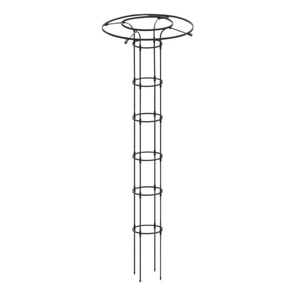 NOVELAR Black Steel Plant Trellis, 82.6 Inch Width, Provides Shade and Weather Protection for Vines, Ideal for Morning Glories or Jasmine in Garden Beds