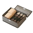 thumbnail image 1 of NOVELAR Breathable Fabric Underwear Storage Box, 17 Grids 17.32x11.42x4.92 in, Categorized Compartment Sections, For Bedside Table or Wardrobe, 1 of 5