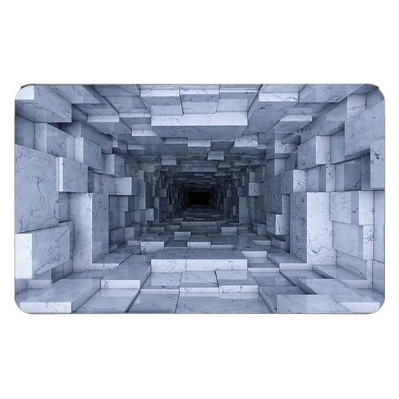 NOVELAR Colorful 3D Design Floor Mat, Non-Slip Backing for Safety, Perfect as a Unique Accent Rug for Bedroom or Kitchen