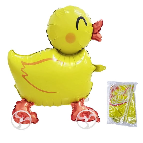 NOVELAR Colorful Rolling Animal Balloon, 16.5 in Tall with Wheels, Easy to Inflate for Quick Setup, Great for Baby Showers and Holiday Party Decorations