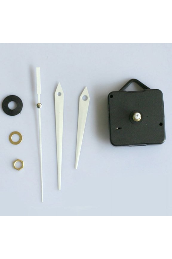 DIY Clock Movement Mechanism, Includes 3.1 in to 5.1 in Hands and Mounting Hardware, Reliable Quartz Movement Powered by AA Battery, Ideal for Clock Making, Repair, and Replacement Projects