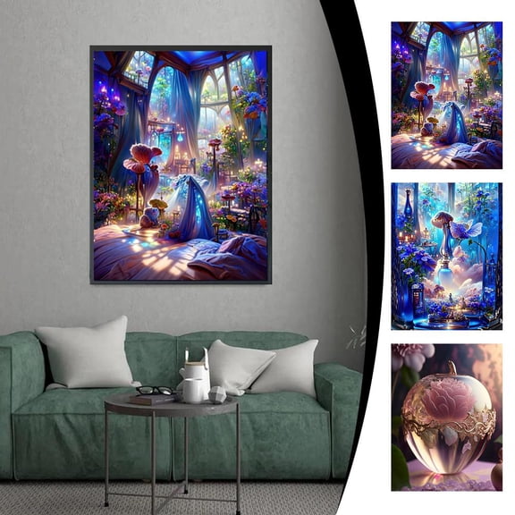 NOVELAR Decorative Landscape Painting, 11.7x15.6 Inch Canvas Art, One-of-a-Kind Design for Wall, Creates a Peaceful and Relaxing Ambiance in Any Room