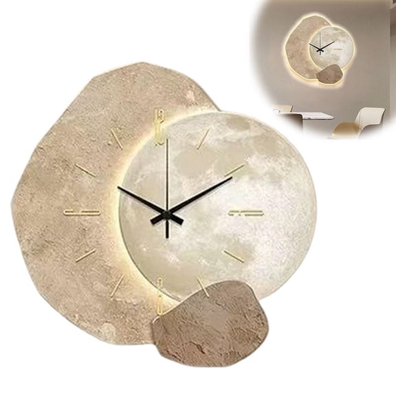 NOVELAR European-Inspired Wall Clock, 1 ft Square, No-Tick Timekeeping, Sophisticated Focal Point for Modern Home Decor