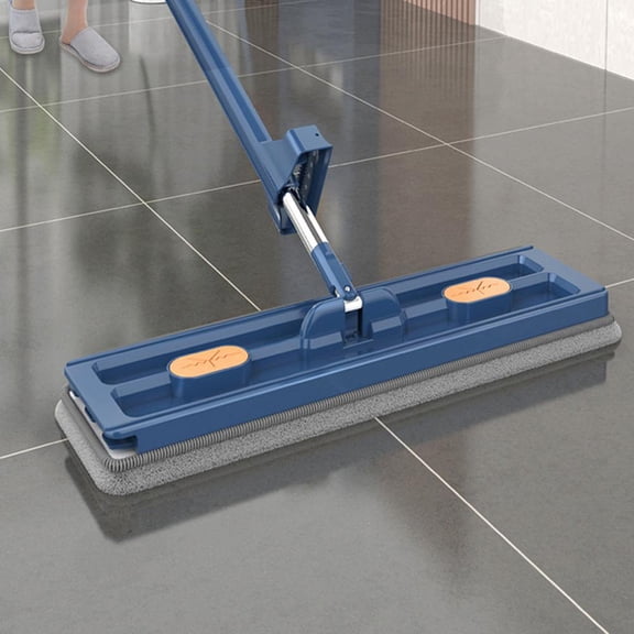 NOVELAR Extra Large Microfiber Flat Mop, 16.5 in Wide Panel, Machine Washable Pads, for Effortless Cleaning and Easy Storage, Great for Pet Owners and Busy Households
