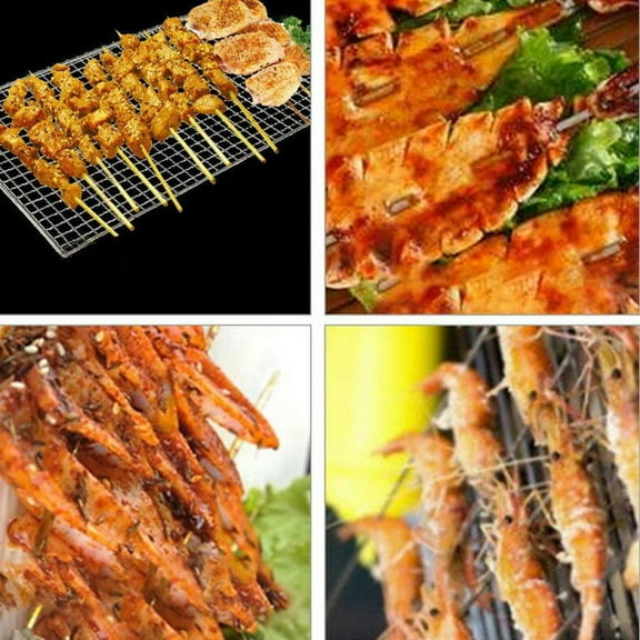 NOVELAR Foldable BBQ Grill Net, Large Cooking Area for More Food, Great for Camping Trips and Family Gatherings