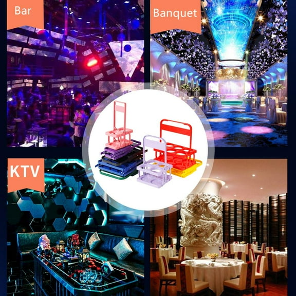 NOVELAR Foldable Drink Caddy, 13-Inch Tall Organizer for Beer and Soda, Great for Parties and Camping Events