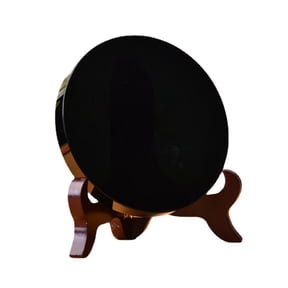 NOVELAR Hand-Polished Obsidian Scrying Mirror, 2.3 to 5.9 inch Sizes, for Divination and Inner Self Reflection Practices