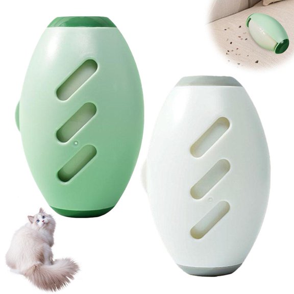 NOVELAR Handheld Pet Hair Roller, 4x2.5 in, Reusable Base with Replacement Rollers, Easy Cleaner for Furniture and Fabrics