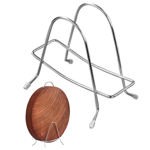NOVELAR Kitchen Cutting Board Organizer Rack, 5.71 in Tall Steel Frame, Holds Multiple Boards and Tools, Ideal for Cluttered Countertop Storage