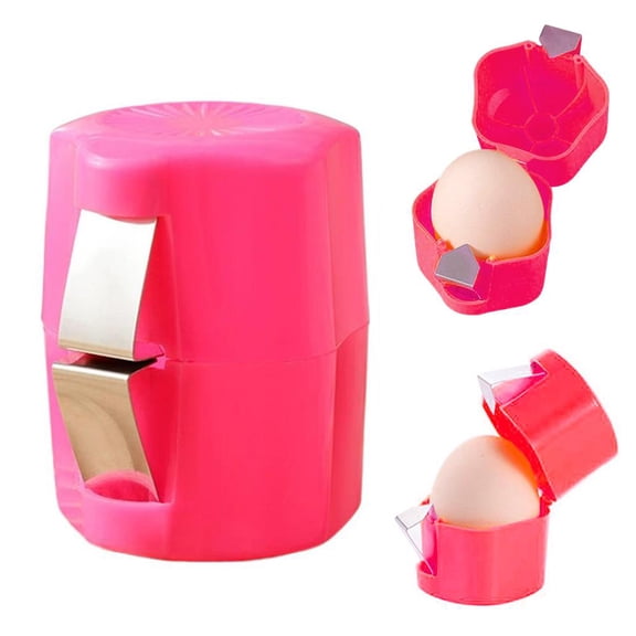 NOVELAR Kitchen Egg Cracker Tool for Various Egg Sizes, Easy One-Press Operation for All Ages, Ideal for Family Cooking