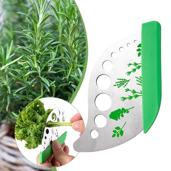 NOVELAR Kitchen Herb De-Stemmer, Stainless Steel with Soft Grip Handle, Safe and Easy to Clean, Simplify Cooking with Fresh Produce