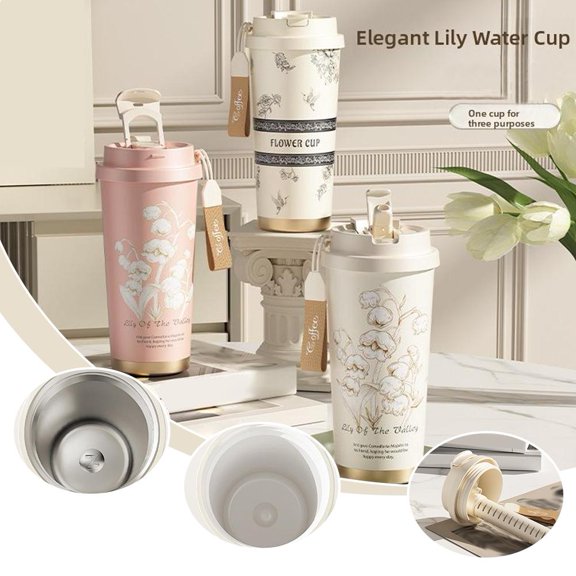 NOVELAR Large 16 oz Travel Cup with Dual Lining Options, Features Sunken Tea Infuser, Great for Brewing Loose Leaf Tea On the Go