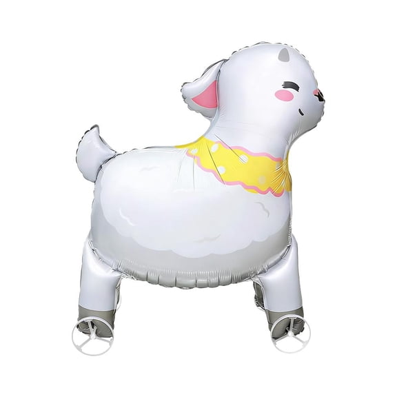 NOVELAR Large Animal Shaped Balloon with Wheels, 29.1 in Wide, Pull Rope for Interactive Play, Fun Walking Decoration for Children's Parties and Events