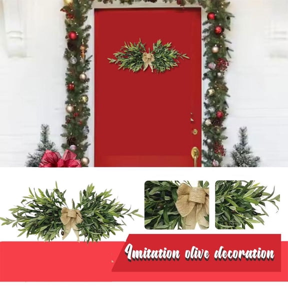 NOVELAR Lifelike Floral Swag Decor, 23.62 inches Long Artificial Olive and Greenery, Perfect for Enhancing Walls, Arches, and Indoor Party Settings