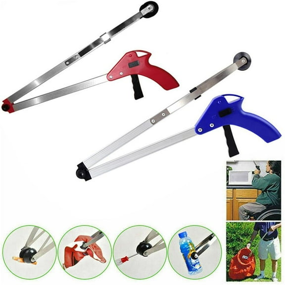 NOVELAR Lightweight Mobility Aid Grabber Extends Reach by Over 2.5 Feet, Helps Those with Limited Dexterity or Arthritis, Use for Broken Glass, Trash, and Dropped Objects