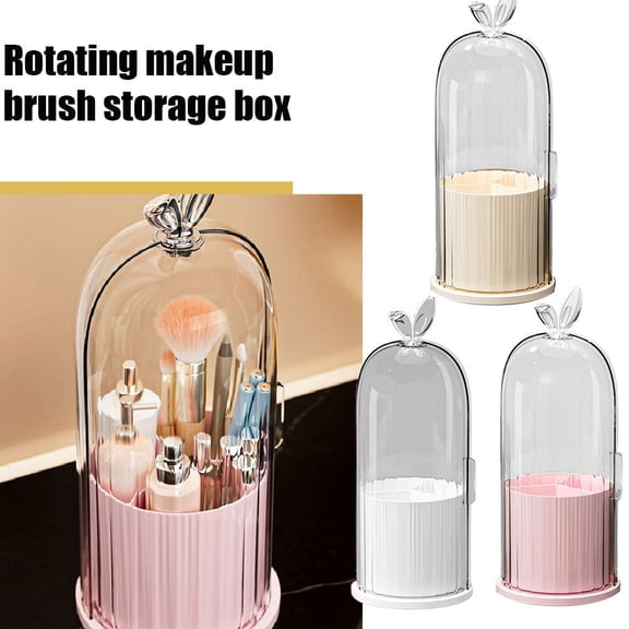 NOVELAR Multi-Purpose Vanity Organizer, Sleek Cover and Rabbit Ear Design for Modern Decor, Holds Makeup Brushes and Cosmetics, Offers Clutter-Free Storage for Dressing Tables