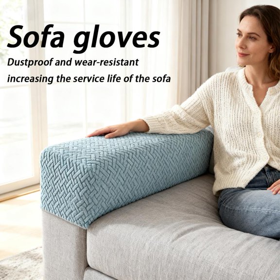 NOVELAR Multicolor Sofa Arm Cover, 28.35 in, Detachable Design for Easy Washing, Enhances Home Decor Aesthetics
