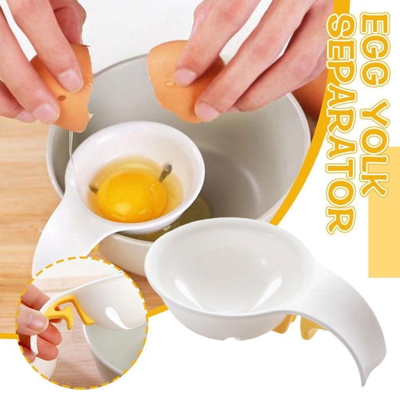 NOVELAR Non-Stick Plastic Egg Yolk Separator, Saves Time with Quick, Thorough Separation, Essential Tool for Home Bakers and Cooks