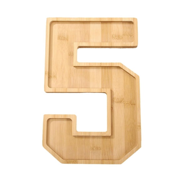 NOVELAR Personalized Wood Snack Tray, 11.7 by 7.8 Inches, Safe Healthy Material for Attractive Food Presentation, Ideal for Party Serving and DIY Home Organization