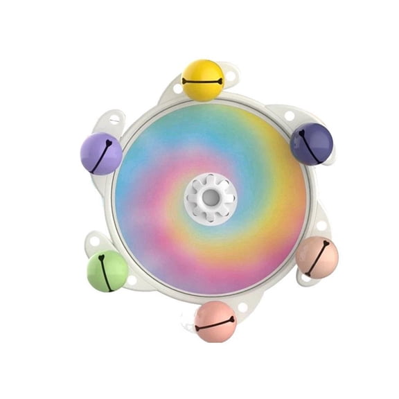 NOVELAR Plastic Bird Toy, Interactive Flying Saucer Design, for Small and Medium Parrots