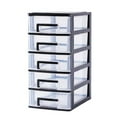 thumbnail image 1 of NOVELAR Plastic Desktop Organizer with Multiple Compartments, 6 x 8.3 x 12.4 inches, Space-Saving Design for Home Office or Study Desk, 1 of 5