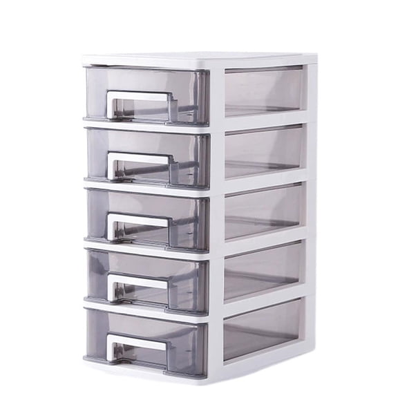 NOVELAR Plastic Desktop Organizer with Multiple Compartments, 6 x 8.3 x 12.4 inches, Space-Saving Design for Home Office or Study Desk