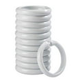 thumbnail image 1 of NOVELAR Plastic Shower Hooks, 12 Count 0.16 Inch Thick, Anti-Slip Design Prevents Curtains from Slipping, Multi-Functional for Hanging Towels and Robes, 1 of 7