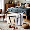 thumbnail image 1 of NOVELAR Portable PVC Storage Organizer, 40L Lightweight and Dustproof, Great for Under-Bed or Closet Organization, 1 of 7