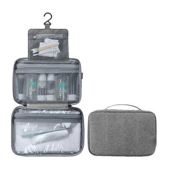 NOVELAR Portable Toiletry Organizer Bag, Lightweight with Handle and Quick-Access Opening, Holds All Your Essentials, Perfect for Carry-On Luggage and Camping