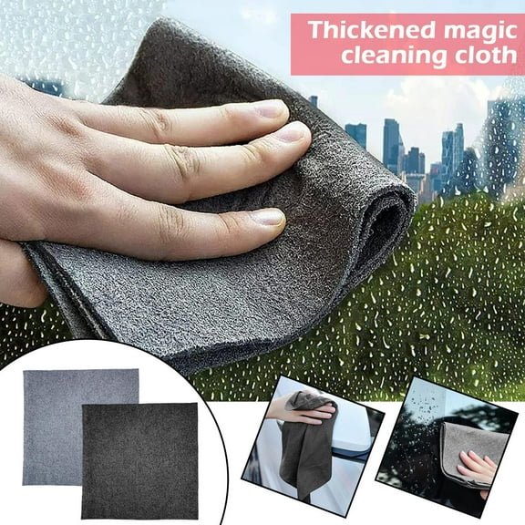 NOVELAR Reusable Microfiber Cleaning Cloths, 12 Inches Square, Machine Washable for Hundreds of Uses, Great for Drying and Polishing Windows and Mirrors