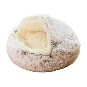 NOVELAR Semi-Enclosed Cat Bed, 15.6 Inch Waterproof & Foldable, Cozy Sleeping Pod for Winter Comfort