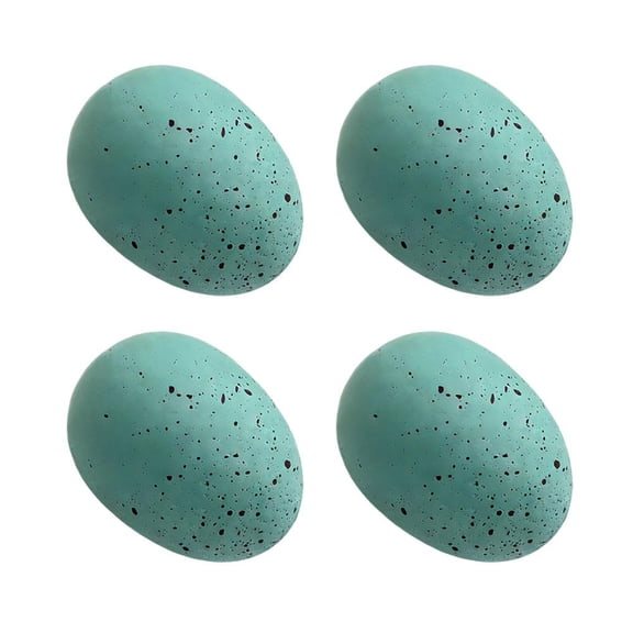 NOVELAR Simulated Easter Eggs, 2.36 x 1.7 Inch Set of 4, Durable Festive Decor for Egg Hunts and Table Displays