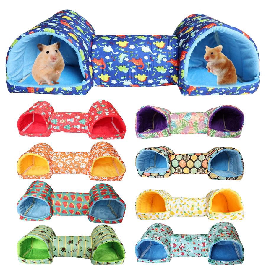 NOVELAR Small Animal Hideout, 20x7x6 in Cotton Hamster House with ...