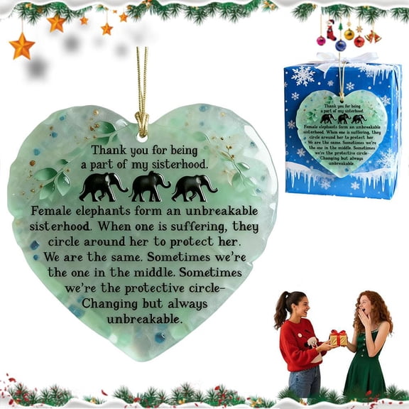 NOVELAR Small Elephant Figurine, 3.15 inch Ceramic Friendship Symbol, Ideal for Holiday Decorations or Everyday Keepsake Display