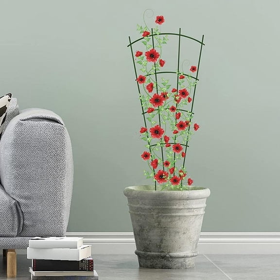 NOVELAR Sturdy Plant Support Trellis, 15.75 by 9.84 Inches, Guides Vines for Better Light Exposure, Great for Balcony Greenery and Decoration