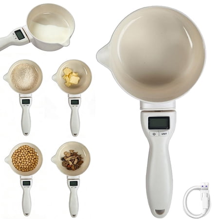 NOVELAR USB Rechargeable Kitchen Scale Spoon, 1 Gram Increment Accuracy up to 1.76 lb, Convenient Hanging Storage Design, Perfect for Precise Recipe Measurements in Cooking and Baking