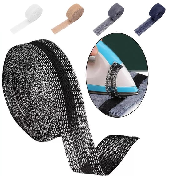 NOVELAR Washable Hem Tape for Pants, 0.94 in x 195 in Roll, Reinforces and Repairs Worn Hems, Ideal for Tailoring and Clothing Upkeep